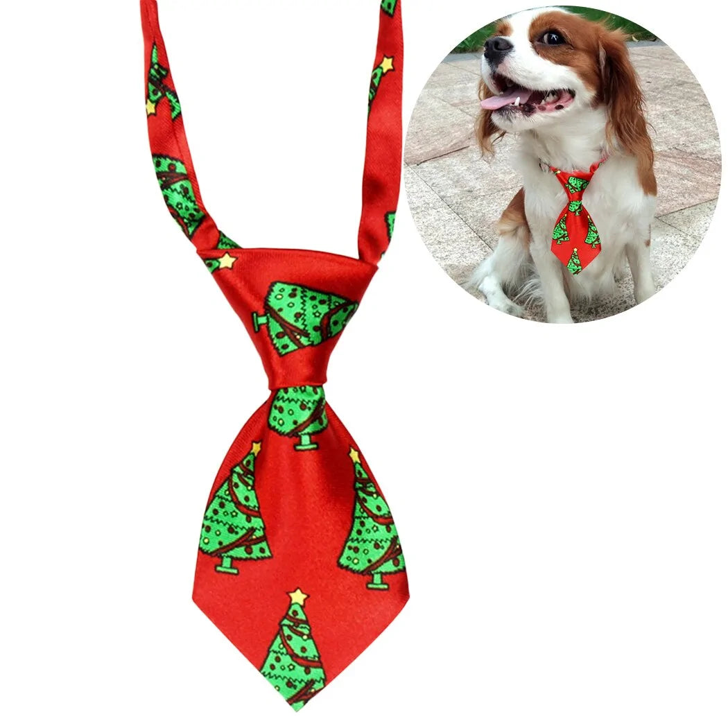 Christmas Dog Neckties