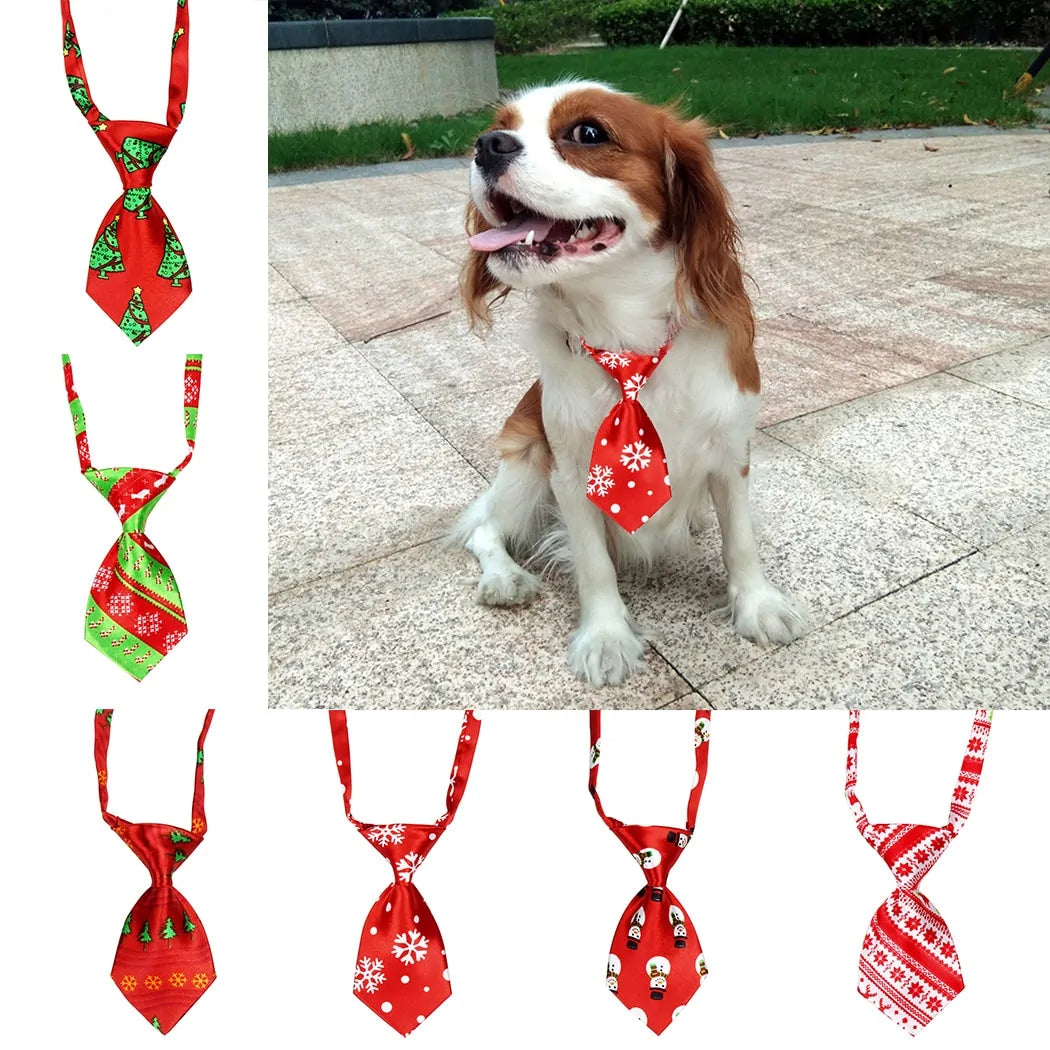 Christmas Dog Neckties